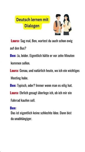 learn German with Dialog | B1/B2 | #deutsch #germanlanguage