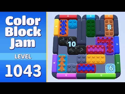 Color Block Jam Level 1043 (1044) | Every Puzzle Solved! 🎯