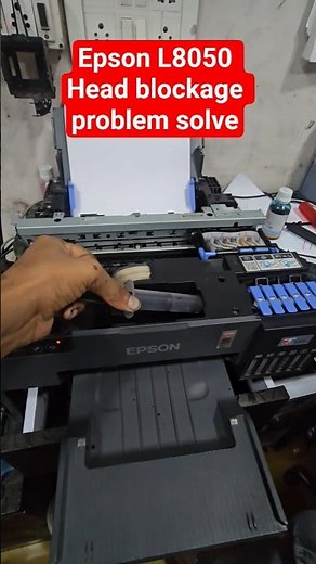 Epson L8050 printer Head blockage problem solve Head not working properly #Headblockageproperly