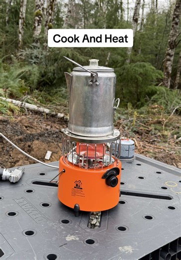 2-in-1 Portable Heater and Stove for Camping Adventures