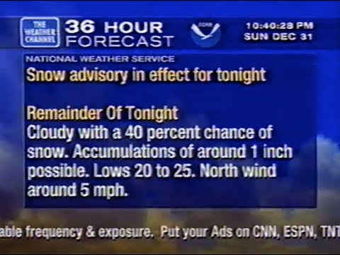 The Weather Channel New Years 2000/2001