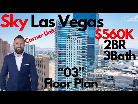 $560K 2BR 3Bath Sky Las Vegas Fully Furnished HIgh Rise Condos for sale Las Vegas Real Estate