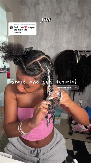 Natural Hair Tutorial: Braid Out with Perm Rods