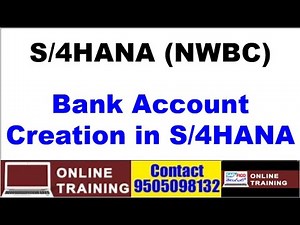 SAP S/4HANA||Bank Account Setup||By using NWBC Transaction Code|| In English