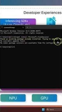 SLM setup in your machine - Azure AI foundry local