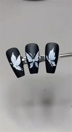 TUTORIAL BUTTERFLY NAIL ART DESIGN #nailart #naildesign #nailvlog #nailvideo #nailtutorial