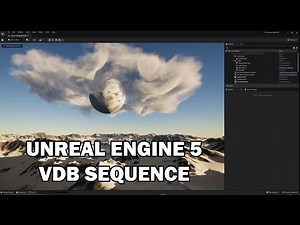 Unreal Engine 5 ( UE5 ) - Volumetric cloud texture from EmberGen VDB sequence