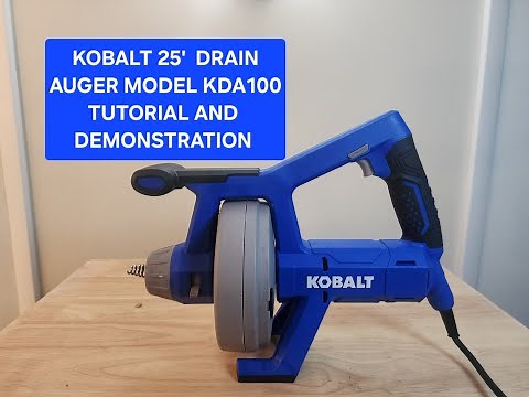 DIY Unclog Drain and Clean: Kobalt KDA100 Drain Auger Tutorial