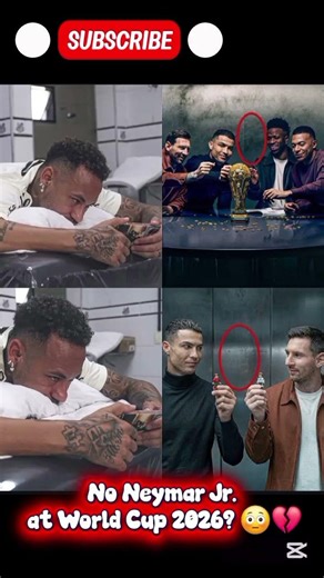😢 Neymar LEFT OUT while Messi & Ronaldo build the World Cup?! 🏆💔