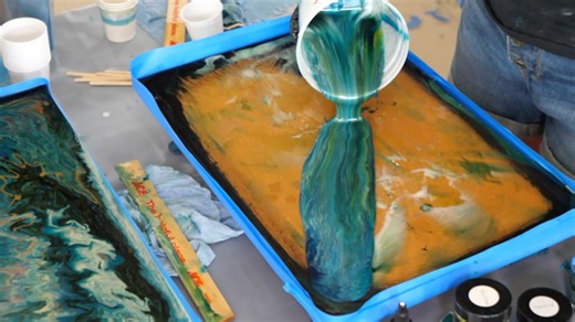 Part 12: How to Epoxy Over Tile Countertops Sometimes doing a larger countertop in 2 pours makes things a bit easier. Just make sure you write down your own 'color recipe' so that you remember which mica powders, colors, and glitters you used and how much of it you put in! RK3 Designs KCDC Designs #tilecountertops #stonecoat #epoxy #epoxyresin #epoxycounters #diycountertops | Stonecoatcountertops.com | Facebook