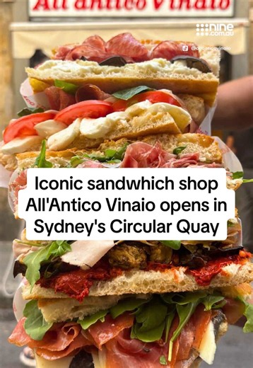 All’Antico Vinaio Sydney: Iconic Italian Sandwich Shop Opens in Circular Quay
