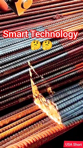 This Machine Paints Steel Rods Perfectly — Factory Tech at Its Best 🤯”machine #automation #factory