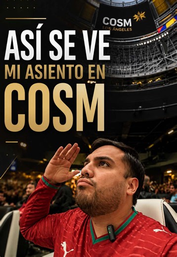 Asiento ROW A Level 1 en COSM Los Ángeles — Portugal vs Colombia