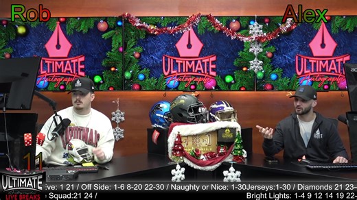 30 comments |  Ultimate Autographs Live Sports Memorabilia Breaks...