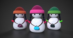 Cute Little Snow Girl (FREE) | 3D Characters | Unity Asset Store