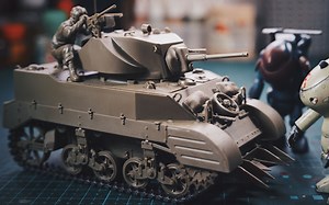 TAMIYA 田宫 1/35 35313 M5A1 素组