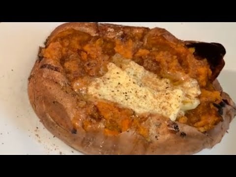 How to make A Baked Sweet Potato