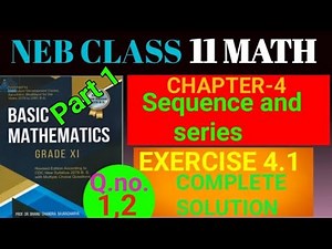 Class 11,Math,Exercise 4.1 Sequence And Series , Q.no 2,3 : full solution with basic concepts