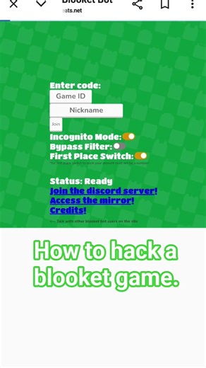 How to hack a blooket game