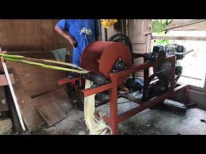 Abaca Decorticating Machine Test Run