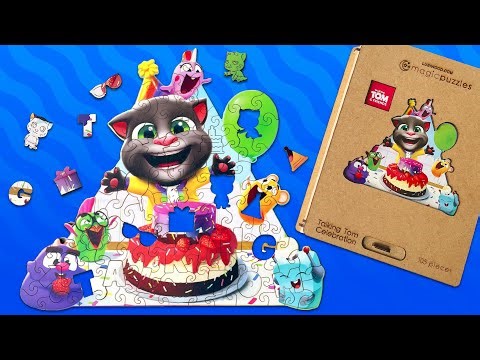 Talking Tom's Celebration Puzzle Unboxing 🧩🥳 Join the Fun!