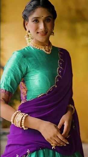 Half Saree Look for Wedding & Festive Season | South Indian Trend 2025 🌸
