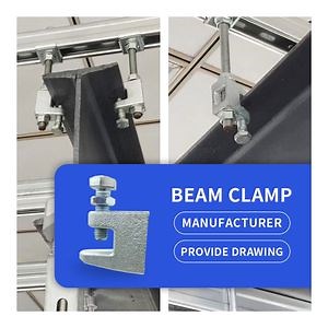 [Hot Item] Building Construction Use Seismic Support Profile Steel Steel Rod Connect Beam Clamp