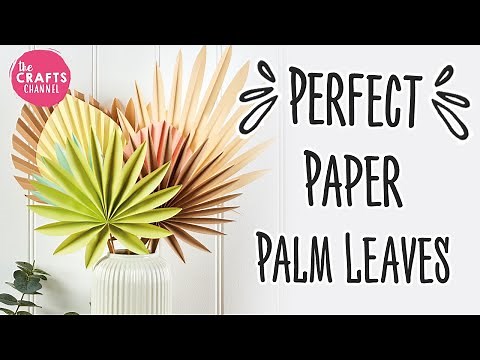 Paper Palm Leaves: Simple DIY Craft Tutorial