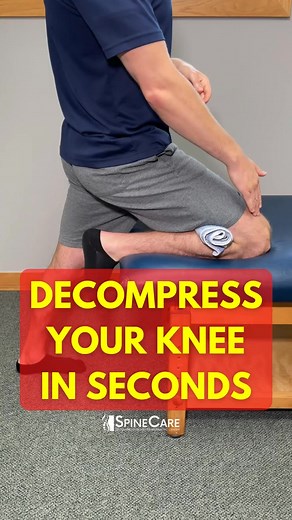 How to Decompress Your Knee in Seconds #kneepain #knee #kneearthritis #knees #kneepainrelief | Dr. SpineCare