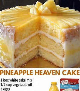 Pineapple Heaven Cake - DON'T LOSE THIS RECIPE 💬 Would you serve this cake chilled or at room temperature? | Grandma's Recipes