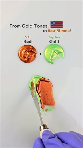 How to make Raw Sienna Color Mixing 😍🎨 #colormixing #paintmixing #painting #satisfying