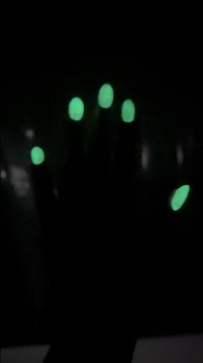 Invisible glow in the dark nails!