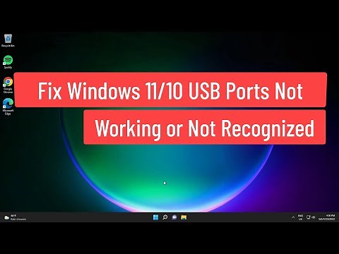 Fix Windows 11/10 USB Ports Not Working or Not Recognized