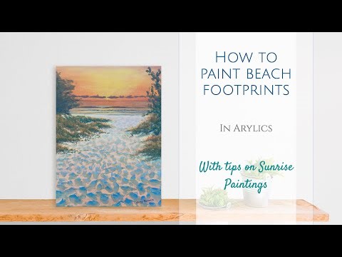How to Paint Beach Footprints