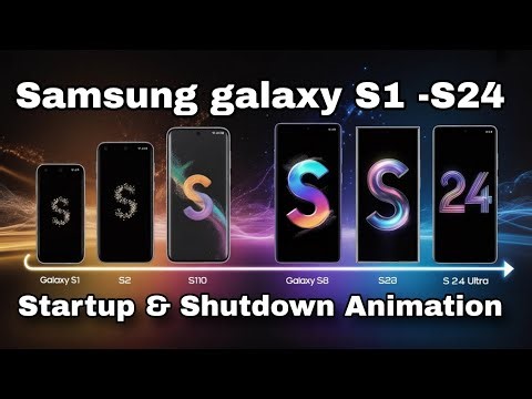 Samsung Galaxy S1 -S24 Startup and Shutdown Animation #tech