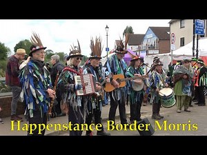 Happenstance Border Morris dance "Belas Knap" at Upton upon Severn Folk Festival 2025