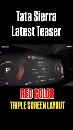 19K views · 1K reactions | New Tata Sierra Triple Screen Layout & Red Color Showcased in the latest teaser by the brand. 25th November Launch Triple Screen Layout New Red Color #TataSierra #Sierra #TataMotors #Tata #SUV #NewLaunch #BreakingNews @tatamotorscars @thetatasierra | The Car Guide - Rishabh | Facebook