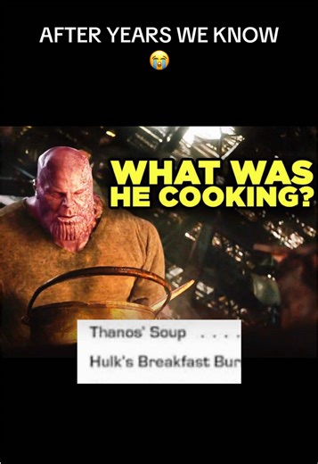WHAT WAS THANOS COOKING 😭🔥 #thanos #marvel | marvel