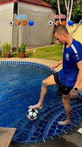 6.5K views · 48 reactions | How Many Balks You Can Catch ?)  #football #challenge #swimmingpool #balls #paolofootball | Paolo Football | Facebook