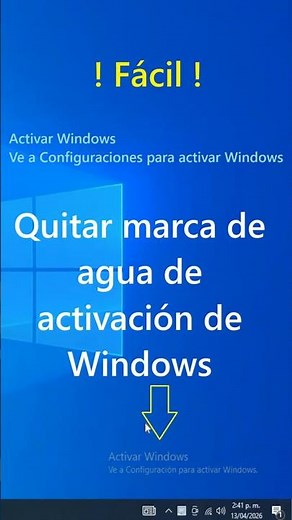 How to easily remove the Windows activation watermark