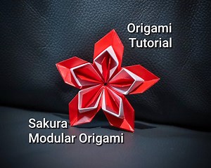 Origami Tutorial Video for Sakura Modular Origami - Etsy