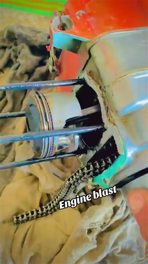 bike mechanic like 🏍️ setting Honda 🏍️ CD 70. engine reaper 🧑‍🔧 pistem kit 😱 video viral post office