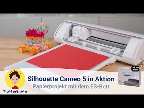 Silhouette Cameo 5 - Papierprojekt mit dem Elektrostatischen Bett
