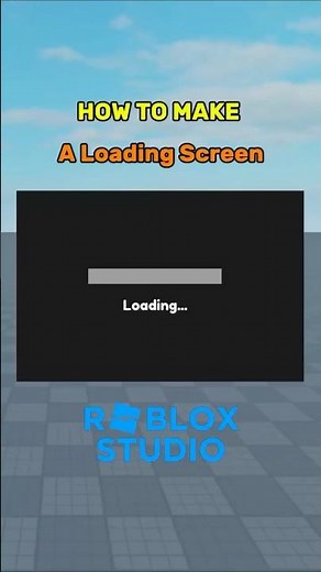how to make a loading screen in roblox studio. #roblox#roblox studio #studio