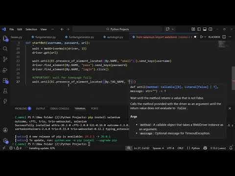 Build an Auto Login Script in Python (Selenium Tutorial)