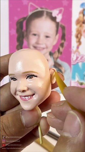 Handmade Sculpt The Face Of Nastya Custom Bobblehead Gift - Figure Bobblehead #custombobblehead