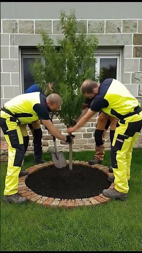 This Tree Base Makeover Looks Incredible 🌿 #GardenDesign #Landscaping