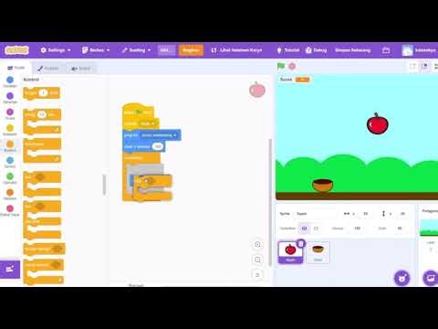 cara membuat scratch apple and bowl