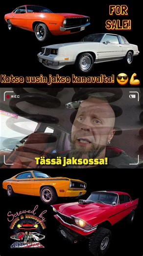 BARRACUDA 70, CUTLASS 81, DUSTER 70 & SAVOY 59! MYYDÄÄN!! 😎🫵