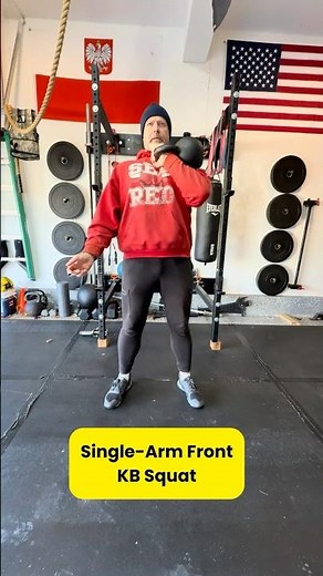 Single-Arm Front Kettlebell Squat